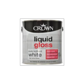 CROWN RETAIL LIQUID GLOSS BRILLIANT WHITE 2.5LITRE