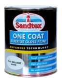 SANDTEX ONE COAT EXTERIOR GLOSS  BLACK 2.5LITRE