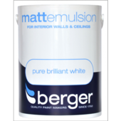 BERGER MATT BRILLIANT WHITE 5litre