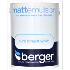 BERGER MATT BRILLIANT WHITE 5litre