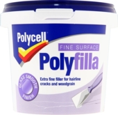 POLYCELL FINE SURFACE POLYFILLA 500GRMS TUB