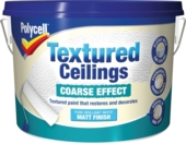 POLYCELL TEXTURED CEILINGS COARSE FINISH 2.5LITRES