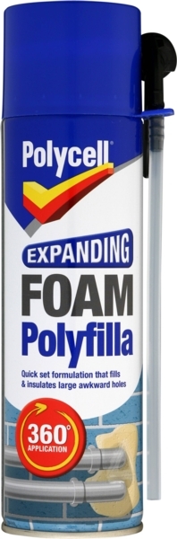 POLYCELL EXPANDING FOAM POLYFILLA 500ML
