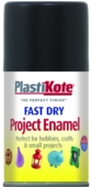PLASTI-KOTE FAST DRY ENAMEL FLAT BLACK (101SF) 100MLS