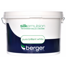 BERGER VINYL SILK BRILLIANT WHITE 10LITRES