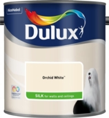 DULUX RETAIL VINYL SILK ORCHID WHITE 2.5LITRE