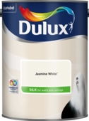 DULUX RETAIL VINYL SILK JASMINE WHITE 5LITRE