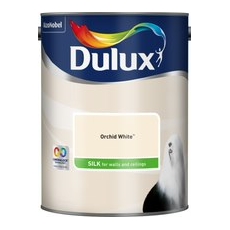 DULUX RETAIL VINYL SILK ORCHID WHITE 5LITRE