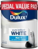 DULUX RETAIL VINYL MATT PURE BRILLIANT WHITE 3LITRE