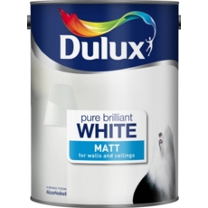 DULUX RETAIL VINYL MATT PURE BRILLIANT WHITE 5LITRE