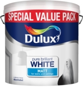DULUX RETAIL VINYL MATT PURE BRILLIANT WHITE 6L