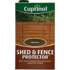 CUPRINOL GARDEN SHED & FENCE PROTECTOR  GOLDEN BROWN 5LTS