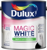 DULUX MAGIC WHITE SILK Pure Brilliant White 2.5LITRE