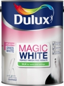 DULUX MAGIC WHITE SILK Pure Brilliant White 5LITRE