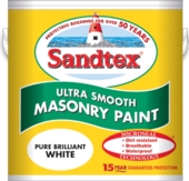 SANDTEX  MASONRY SMOOTH BRILLIANT WHITE 2.5LITRE