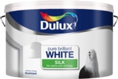 DULUX RETAIL VINYL SILK BRILLIANT WHITE 10LITRE