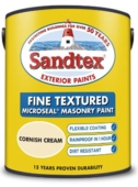 SANDTEX RETAIL TEXTURED MASONRY CORNISH CREAM 5LTS