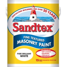 SANDTEX RETAIL TEXTURED MASONRY BRILLIANT WHITE 10LT