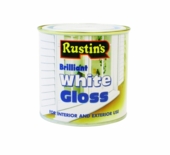 RUSTINS QUICK DRY GLOSS BRILLIANT WHITE 250MLS