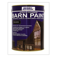 BEDEC BARN PAINT SEMI-GLOSS BLACK 5LITRE