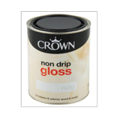 CROWN RETAIL NON DRIP GLOSS Cream White 750ml