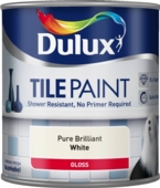 DULUX RETAIL TILE PAINT PURE BRILLIANT WHITE  600ML