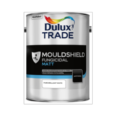 DULUX TRADE MOULDSHIELD MATT PURE BRILLIANT WHITE 5LITRE