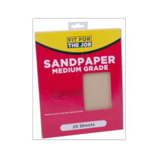 RODO FIT FOR THE JOB SANDPAPER MEDIUM (25) (FFJASP25M)