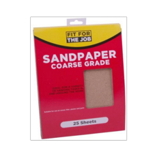RODO FIT FOR THE JOB SANDPAPER COARSE (25) (FFJASP25C)