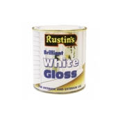 RUSTINS QUICK DRY GLOSS BRILLAINT WHITE 500MLS