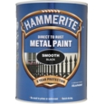 HAMMERITE SMOOTH FINISH BLACK 5LITRE