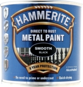 HAMMERITE SMOOTH FINISH BLACK 250MLS