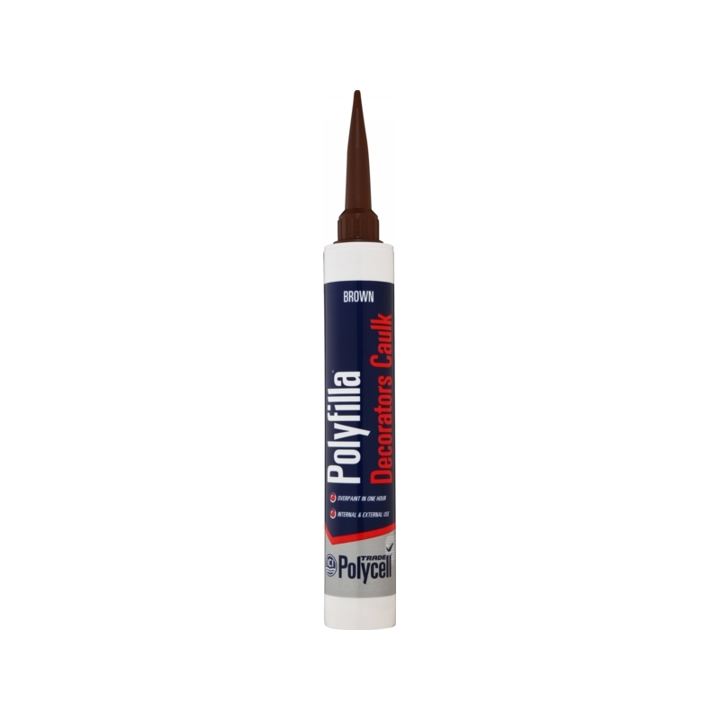 POLYCELL TRADE POLYFILLA DEC CAULK BROWN 380 CARTRIDGE Winterstoke