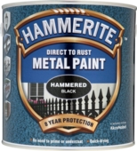 HAMMERITE HAMMERED FINISH BLACK 2.5LITRE
