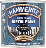 HAMMERITE HAMMERED FINISH BLACK 250MLS