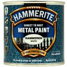 HAMMERITE HAMMERED FINISH WHITE 250MLS