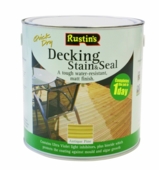 RUSTINS DECKING STAIN & SEAL ANTIQUE PINE 2.LITRE
