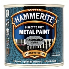 HAMMERITE HAMMERED FINISH SILVER GREY 250MLS