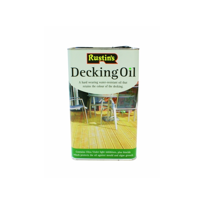 RUSTINS DECKING OIL 5LITRE Winterstoke Decorators Supplies