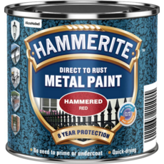 HAMMERITE HAMMERED FINISH RED 250MLS