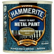 HAMMERITE HAMMERED FINISH GOLD 250MLS