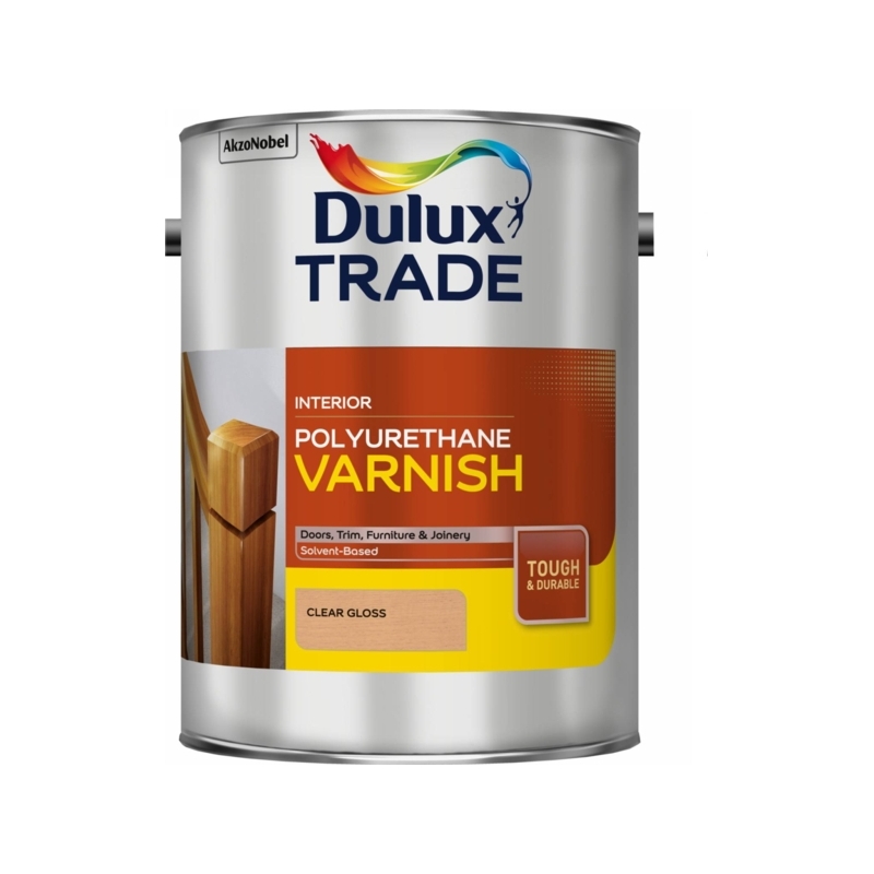 DULUX TRADE POLYURETHANE. VARNISH GLOSS CLEAR 2.5LITRE Winterstoke