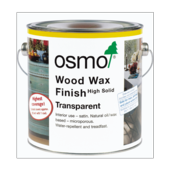 OSMO WOOD WAX FINISH HIGH SOLID TRANSPARENT 3101 375ML