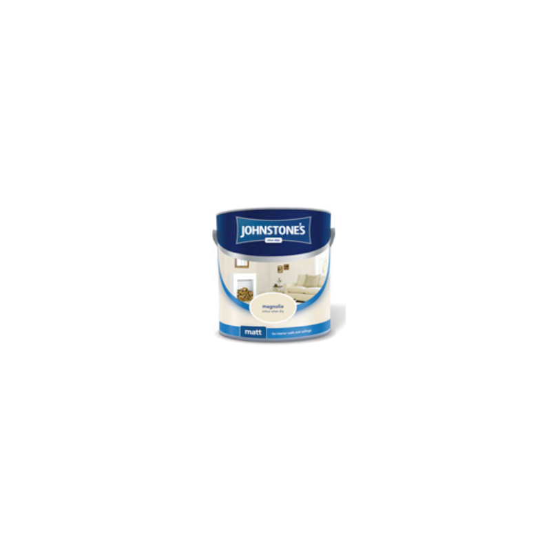 JOHNSTONE'S VINYL MATT MAGNOLIA 6LITRE Winterstoke Decorators Supplies