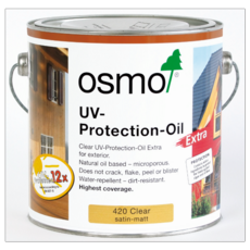 OSMO UV PROTECTION OIL EXTRA 420 SATIN CLEAR 2.5LITRE