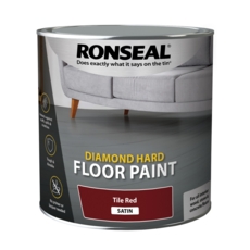 RONSEAL DIAMOND HARD FLOOR PAINT TILE RED 2.5L