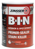 ZINSSER BIN SHELLAC PRIMER SEALER WHITE 500MLS