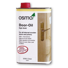 OSMO DOOR OIL HIGH SOLID CLEAR 3060 SATIN 1LITRE