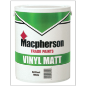 MACPHERSON VINYL MATT BRILLIANT WHITE 5LITRE