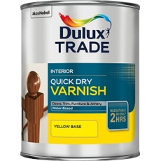 DULUX TRADE QUICK DRYING VARNISH SATIN (YB) LITRE